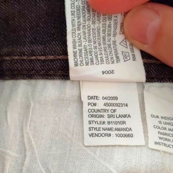 GLORIA VANDERBILT Amanda Light Wash Black Jeans Size 10 short - Picture 9 of 10